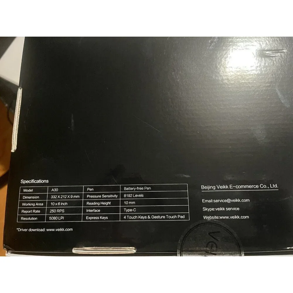 VEIKK A30 V2 Drawing Tablet 10x6